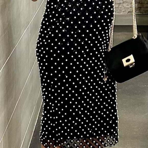 B. DARLIN black pearl midi dress - worn for 4 hours! - Picture 5 of 8